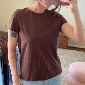 GAP stretch size L brown t shirt